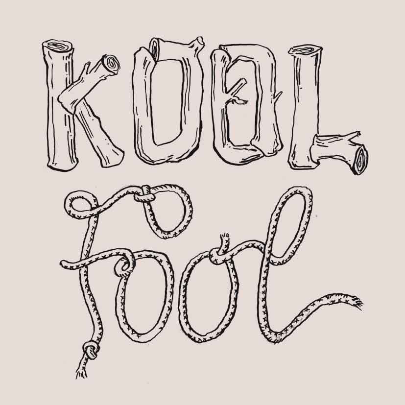 Kool-Fool Typoart Vektorgrafik Illustration Zeichnung